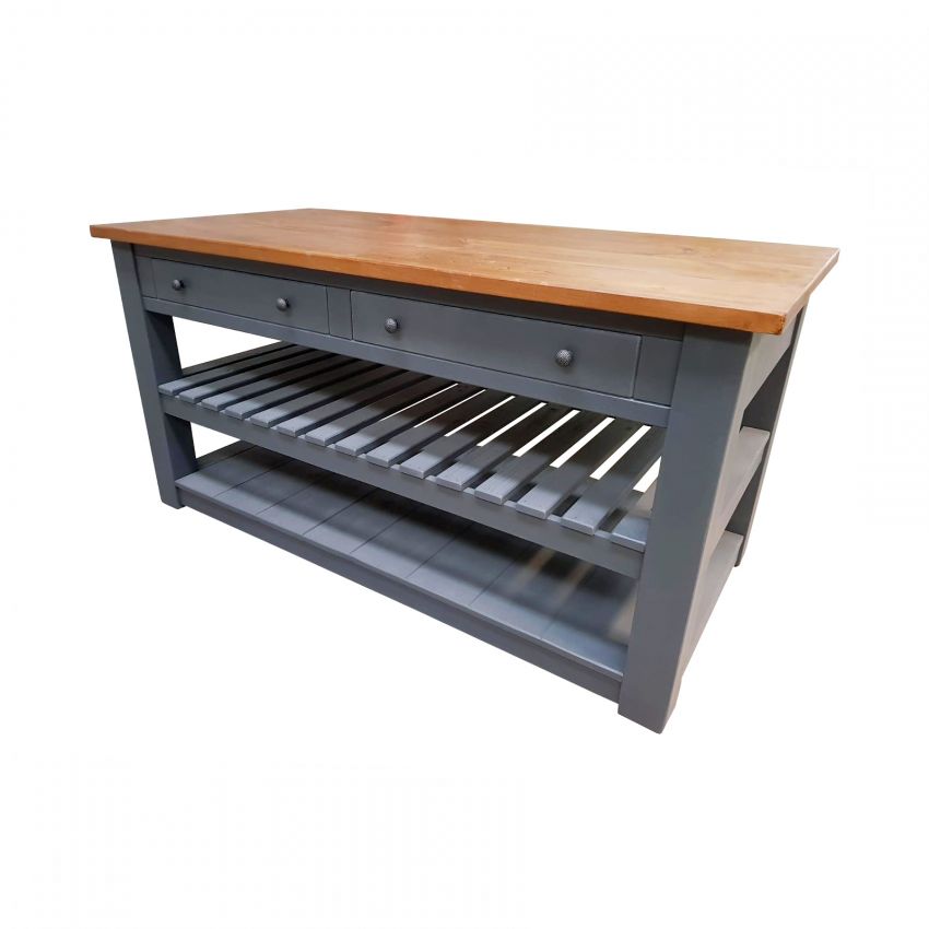 Rustic Freestanding Kitchen Island (Large)